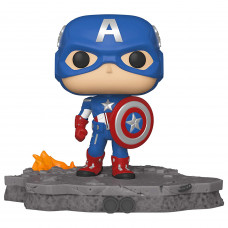 Фигурка Funko POP! Bobble: Deluxe: Avengers: Captain America (Assemble) (Exc)