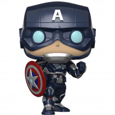Фигурка Funko POP! Bobble: Marvel: Avengers Game: Captain America
