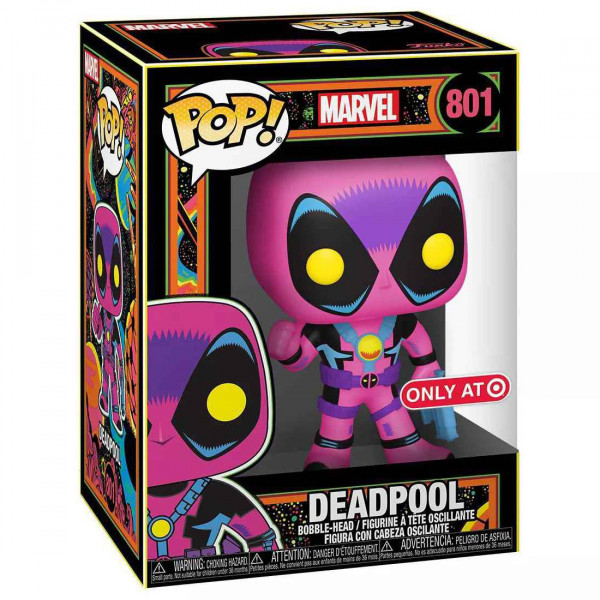 Фигурка Funko POP! Bobble: Marvel: Black Light Deadpool (Exc)
