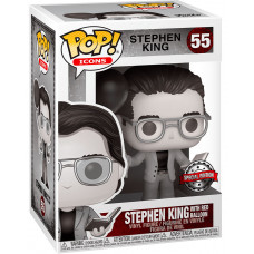 Фигурка Funko POP! Icons: Stephen King with Red Balloon (Black and White)
