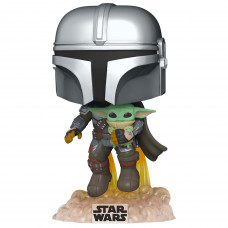 Фигурка Funko POP! Bobble: Star Wars: Mandalorian Flying with Jet