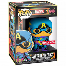 Фигурка Funko POP! Bobble: Marvel: Black Light: Captain America (Эксклюзив)