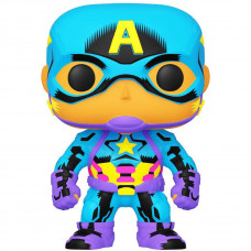 Фигурка Funko POP! Bobble: Marvel: Black Light: Captain America (Эксклюзив)
