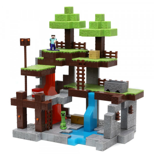 Набор Jada Toys: Minecraft Nano Scene With 2 Figures
