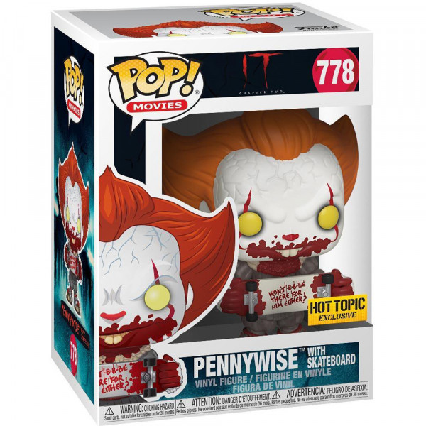 Фигурка Funko POP! Vinyl: IT Chapter 2: Pennywise with Skateboard (Эксклюзив)