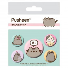 Набор значков Pusheen (Pusheen Says Hi) 5 шт BP80624