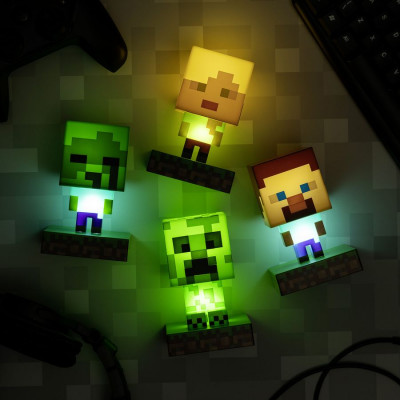 Настольные светильники Minecraft от Paladone